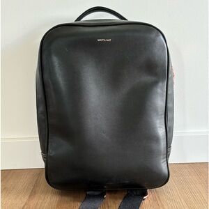 Large Black Matt and Nat Backpack